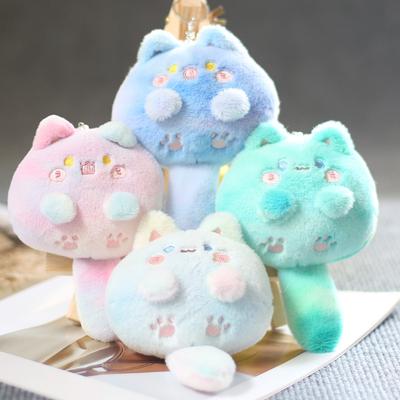 Pingente Gatinho Fofo Fofo Boneca de Pelúcia Gatinho de Desenho Animado Pendente de Bolsa Chaveiro Boneca de Pano