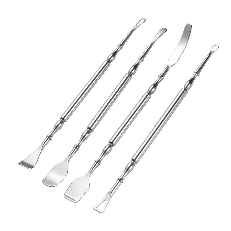 Rust Proof Stainless Steel Double Head Blackhead Remover Scraper Blemish Extractor for Long Lasting Skincare Use