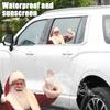 Weihnachtsmann-dekorierte Autoaufkleber, selbstklebende PVC-Weihnachtsdekoration Autoaufkleber, lustige Weihnachtsmann-Aufkleber