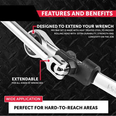 Adaptador extensor de llave para herramienta de extensión de llave universal con accionamiento de 1/2 pulgada o con accionamiento hexagonal de 21 mm