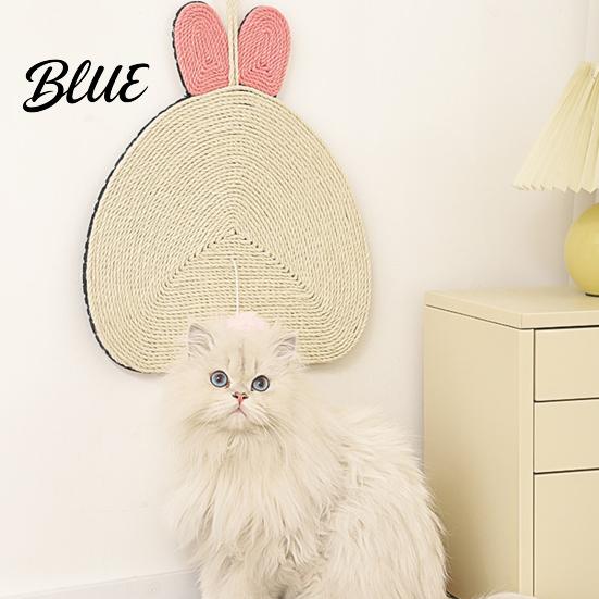 Cat Scratcher with Sticker Interactive Mat Cartoon Pad Sisal Back Glue Design Scratching Toy Tape