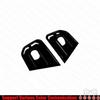 For Ford Ranger -2024 Bright Black Car Front Fog Light Lamp Cover Trim 2*