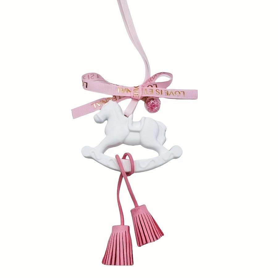 

1 шт. Ароматизатор для воздуха в машину Little Pony, подвесное украшение, ванная комната, спальня, гардероб, ароматерапия, гипсовый кулон, камень-диффузор для подвешивания розовый