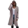 Fashion Fall and Winter New Arrival Solid Color Fashion Elegant Knitting Knitwear Sleeve Open Cardigan Sweater Outwear Female Sweater