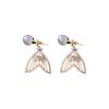 French Retro Zircon & Pearl Geometric Stud Earrings: Luxurious and Fashionable Accessories for Women