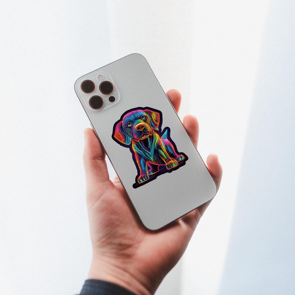 50 Neonových Graffiti Vodotěsných Samolepek pro Zdobení Počítačů, Telefonů, Kelímků na Vodu, Zápisníků a Deníků.