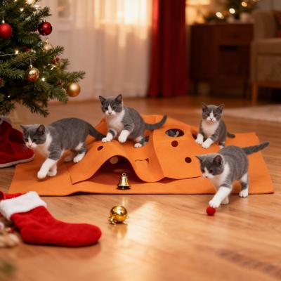 Cat Activity Mat Promotes Health Reduces Bad Habits Anti-scratch Cat Play Mat Cat Hunting Instinct Toy