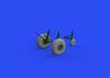 Eduard 1/48 Brassin Boeing B-17 Flying Fortress Wheels with Oval Treads (for HK Models) Plastic Model Parts EDU648644