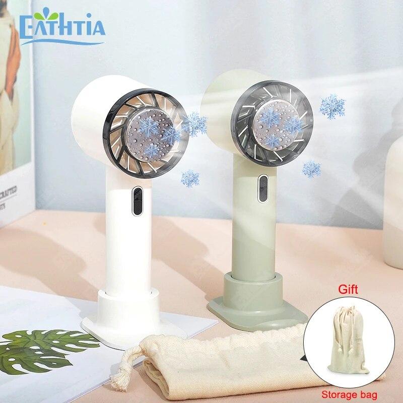 Handventilator Akku Aufladbar, USB Ventilator Tragbarer Ini Lüfter