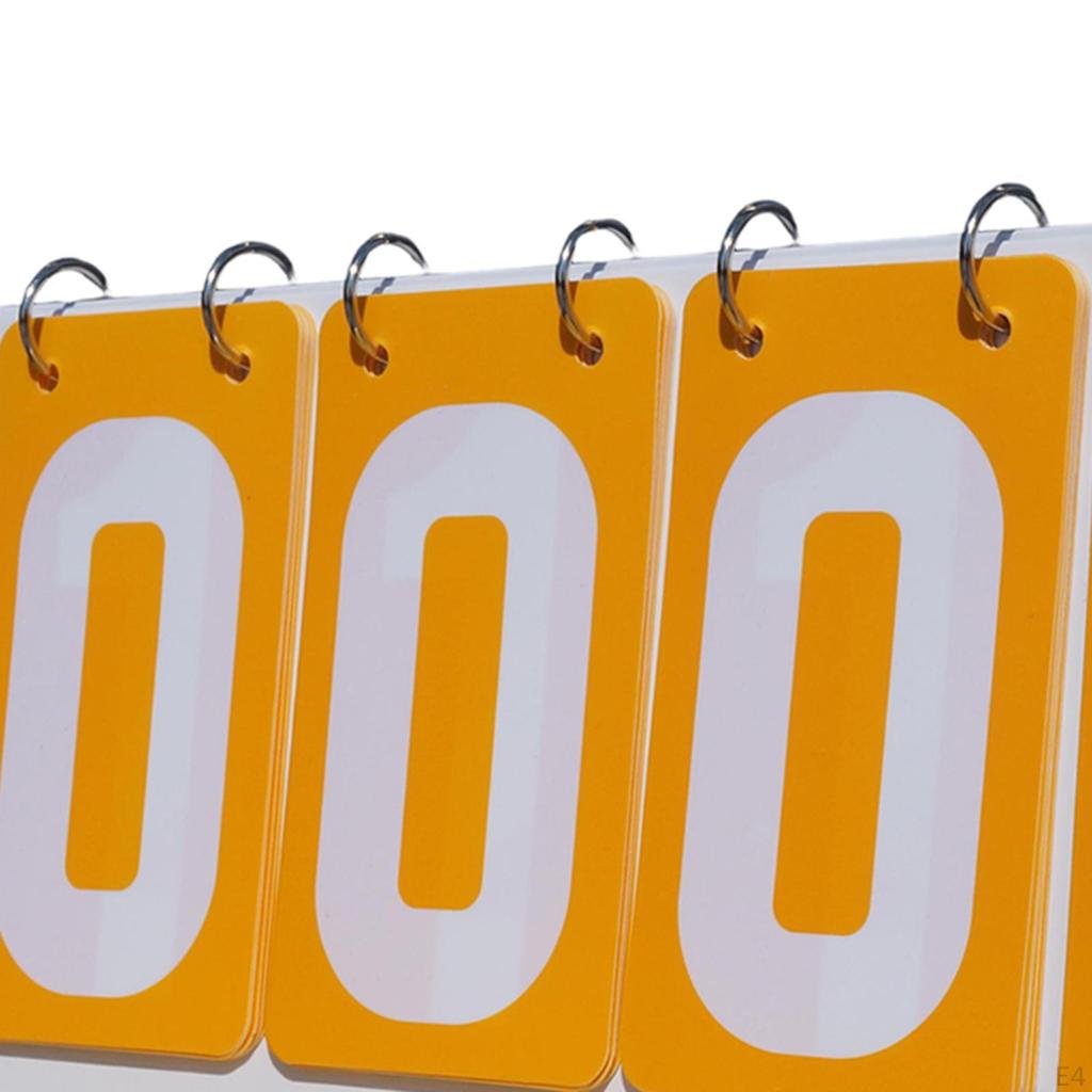 Competition Scoreboard with Flip Number Display, Tabletop Score Keeper for Volleyball Events