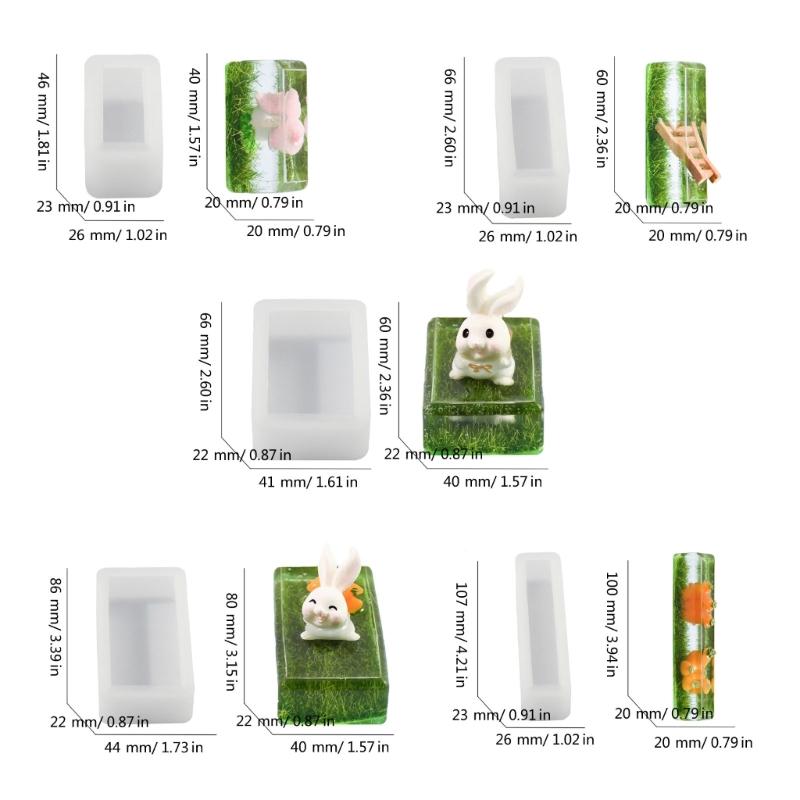 Silicone Resin Molds for Jewelry Soap Dried Flower Ornament Specimen Ornament Making Exploy Casting Molds DIY Handmade