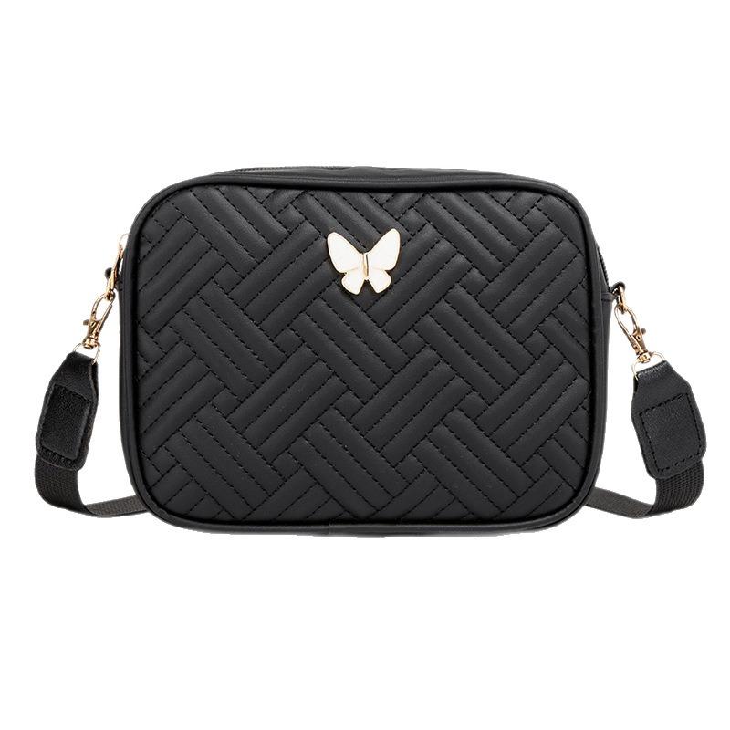 Embroidery new casual fashion quilting embroidery commuter messenger bag small lis shoulder bag