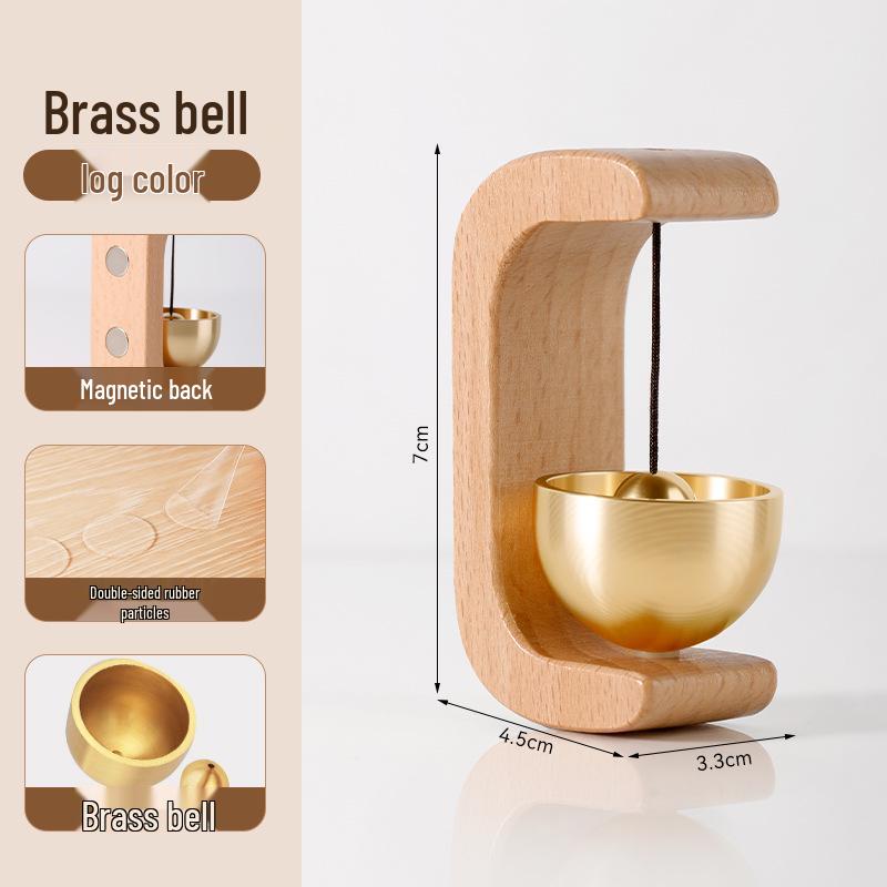 

Japanese Style Copper Doorbell with Suction Cup: Wind Chime Entry Reminder and Decorative Hanging Gift