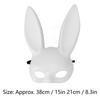 Halloween Bunny Mask Half Face Rozkošný králičí cosplay maska ​​jako doplněk pro párty potřeby