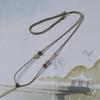 Handmade Hetian Jade Pendant Necklace Rope