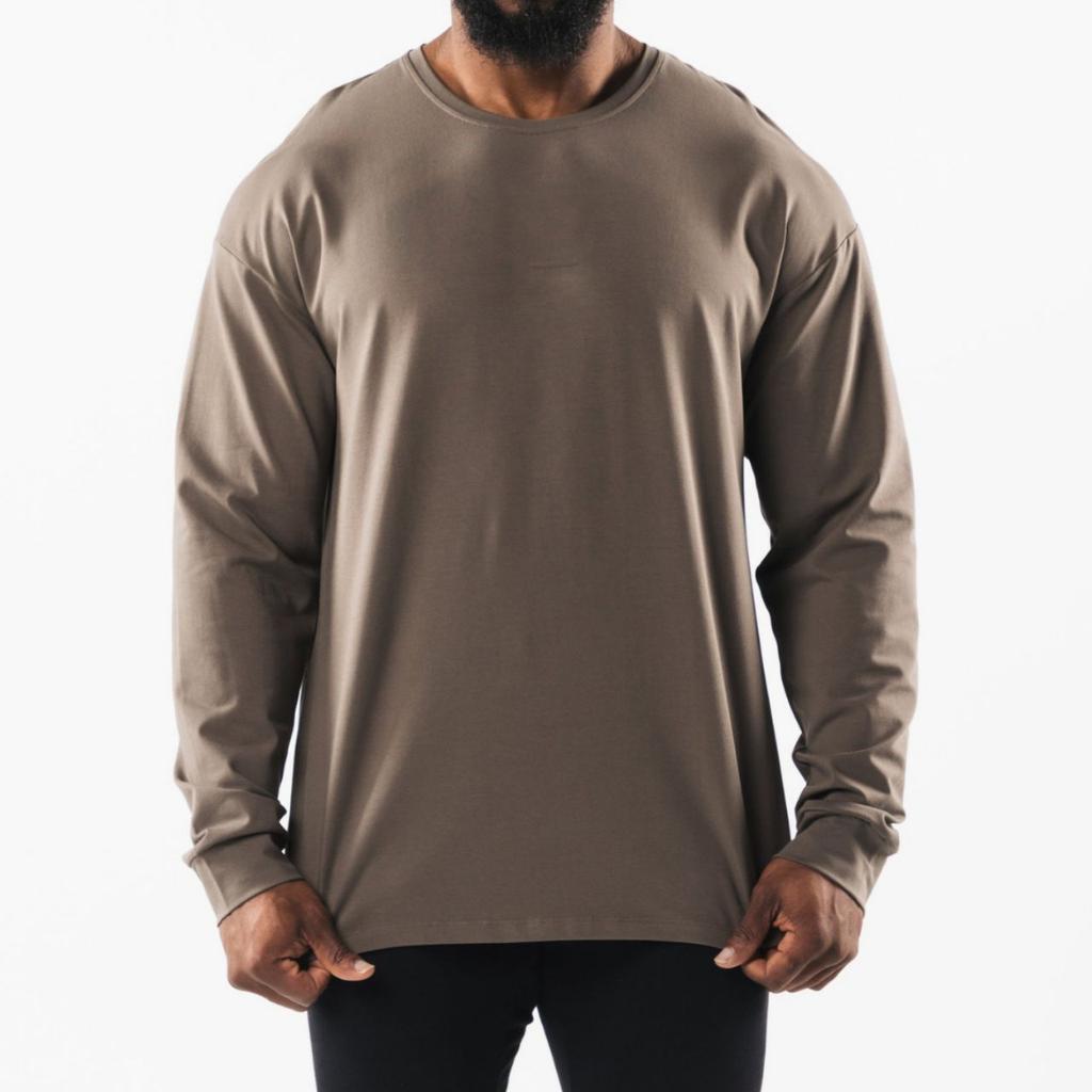 New Sports and Casual Long-sleeved T-shirt Men's Loose Outdoor Fitness Basketball Running Sports Base Shirt