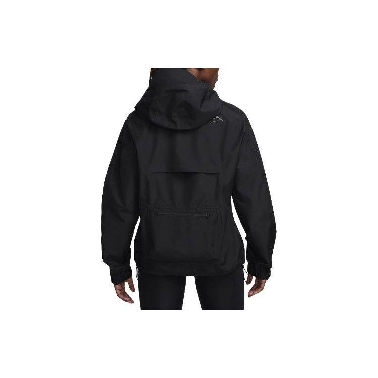 Nike Trail Gore-Tex Infinium Embroidered Logo Hooded Casual Jacket Women Outerwear Black FB7642-010