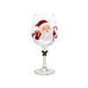 3D Christmas Glass Goblet with Festive Holiday Design