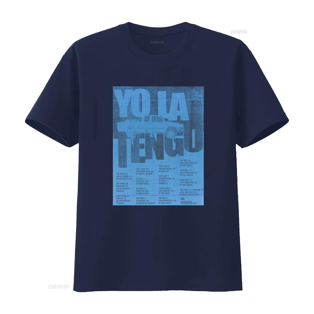 Yo La Tengo Band Spring US Tour 2025 T Shirt Full Size S 5XL Concert Dates Design vintage Washed Unisex Comfortable Versatile