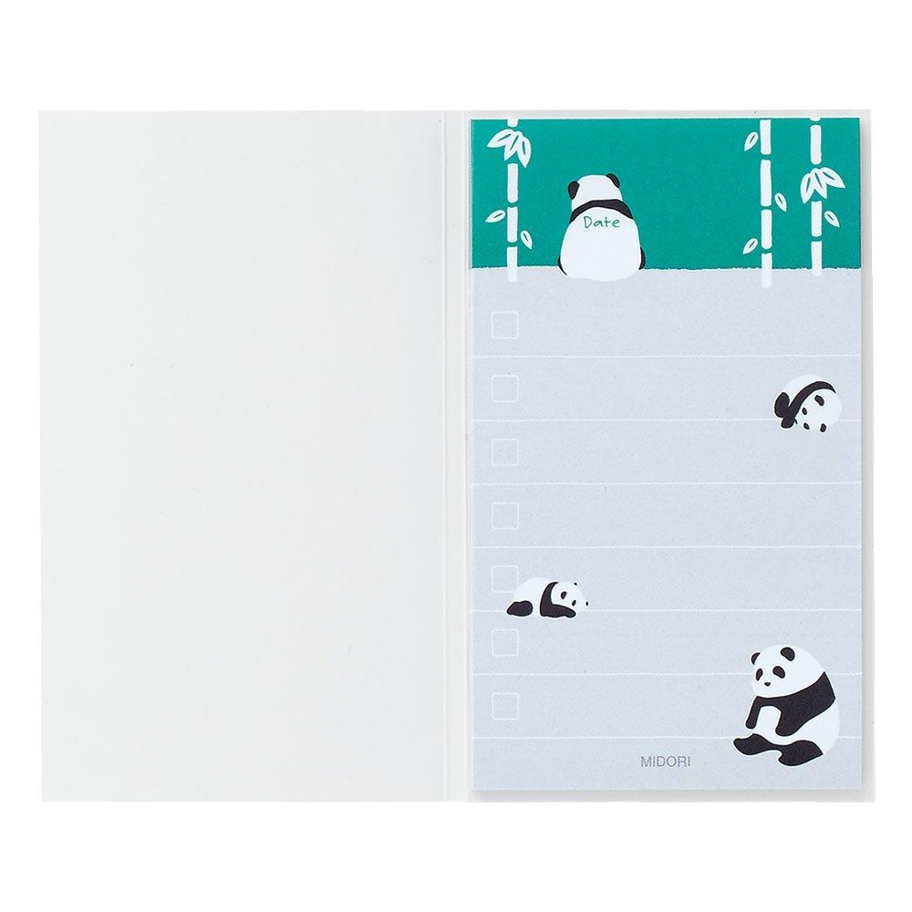 MIDORI Sticky Memo Pad - Panda To-Do List