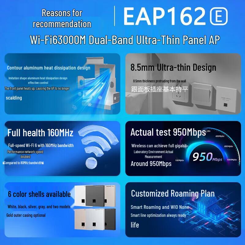 Ruijie Wi-Fi 6 Enterprise Mesh Network Kit (CN version)