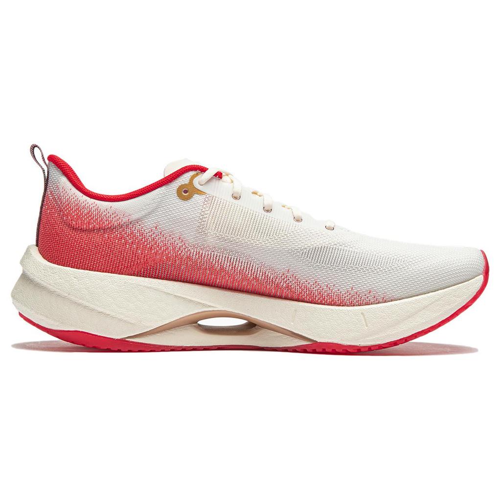 New LiNing Super Light 21 Cushioning Anti Slip Wear Resistant Breathability Low Top Running Shoes Women's White Red ARBU002-44