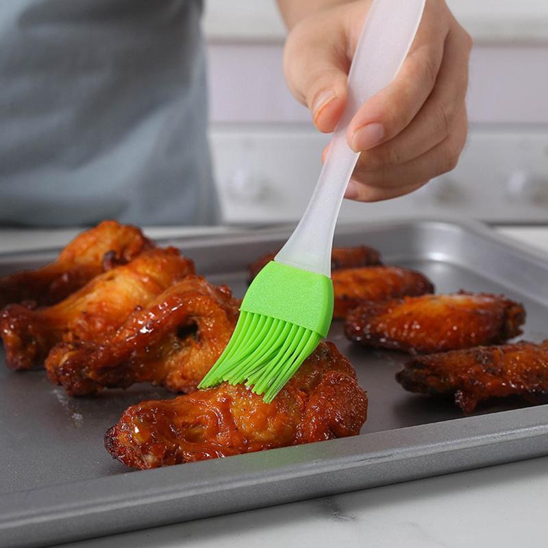 3 Pcs Silicone Brush High Temperature Barbecue Brush Baking Brush Cake Smudge Tool