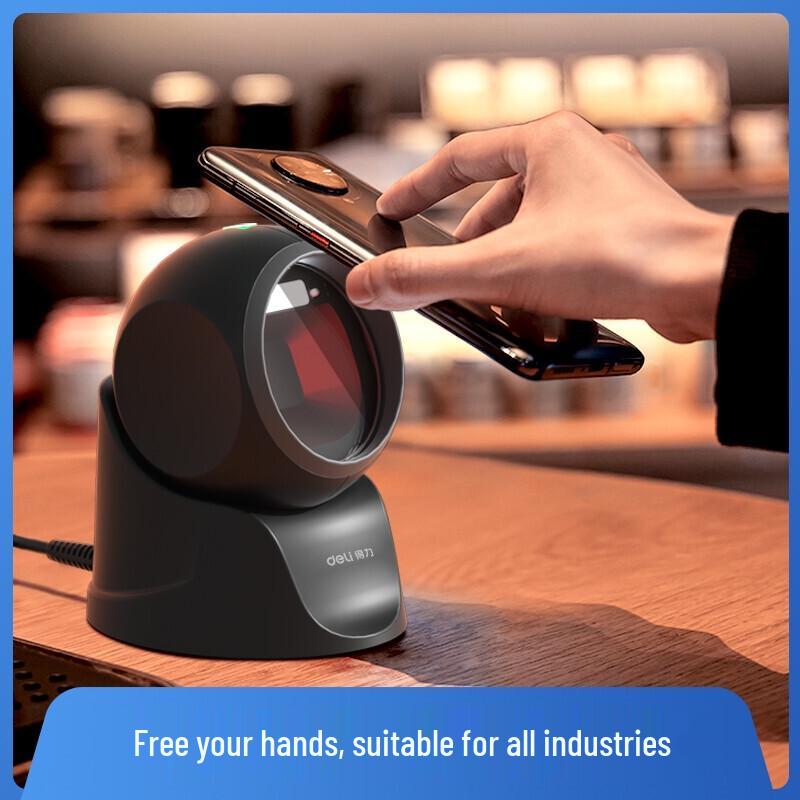 Deli 14963 2D Image Platform Barcode Scanner