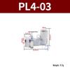 Premium White Male Thread Elbow PL8-02 Pneumatic Connector, 4-M5/6-01/10-03/12-04 Air Tube