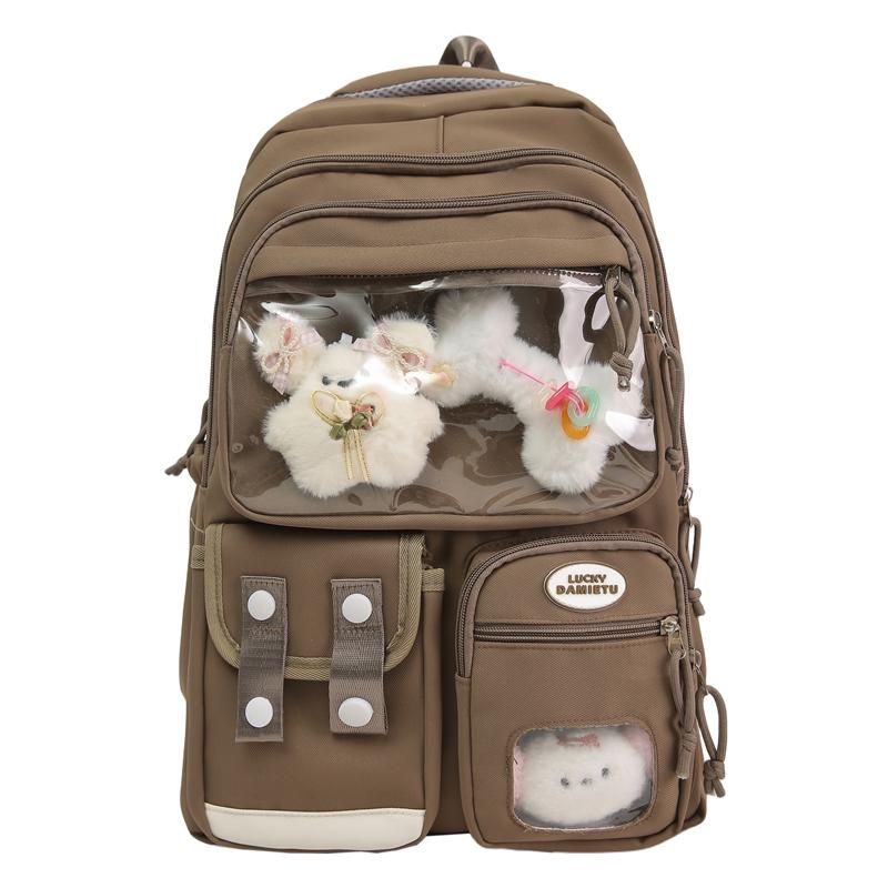 College Style Schoolbag Junior High School Students Lightweight Backpack Commuter Large Capacity Backpack