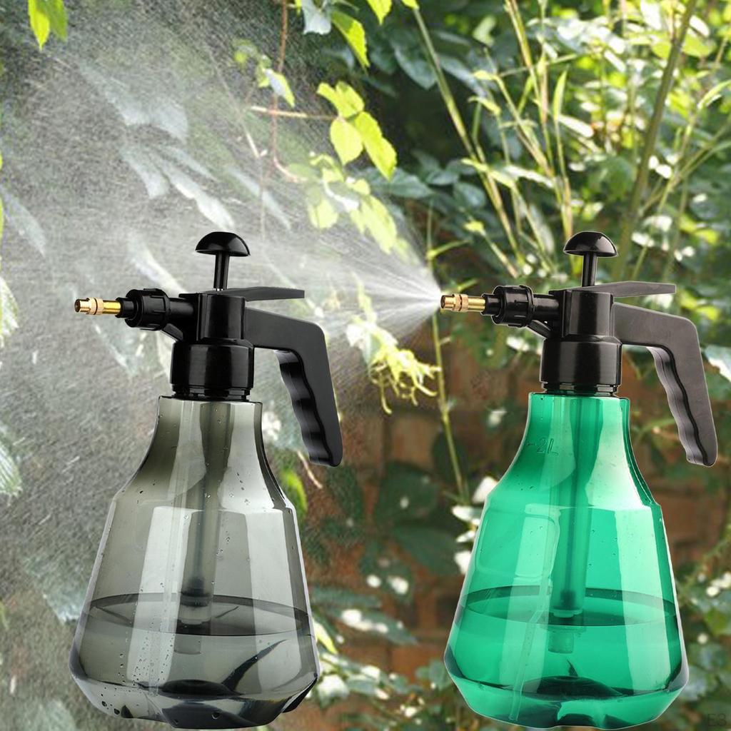 0.5 Gal Garden Water Sprayer Adjustable Brass Nozzle Multi Use Spray Bottle Hand Pressure Pump