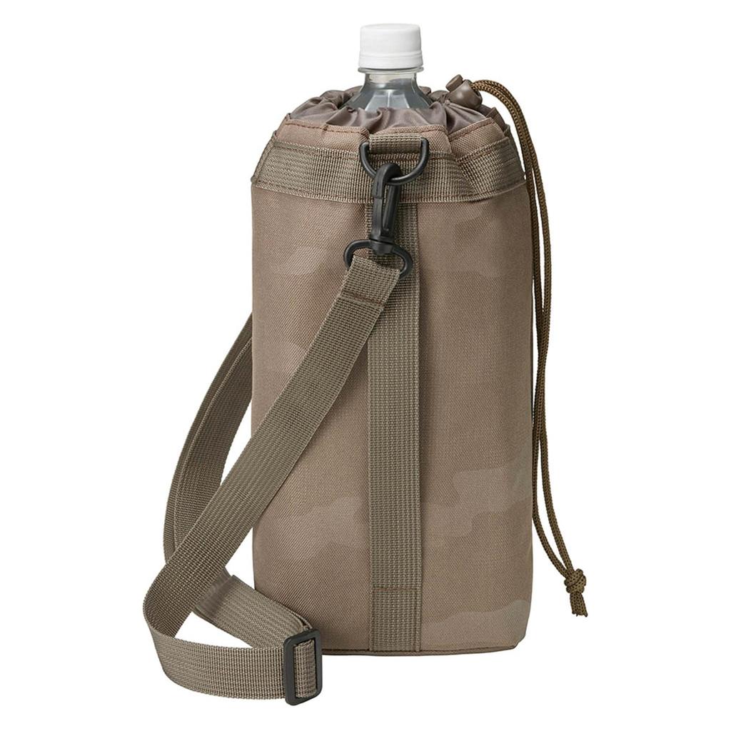 Torune BONTE Insulated Pet Bottle Camo for Aluminum with Shoulder Cover, Olive, 1.5-2L Bottles, Lining, Strap, P-3646