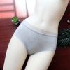 Plus Size Women's Anti-bacterial Seamless Lace Breathable Mid Waist Pure Cotton Briefs