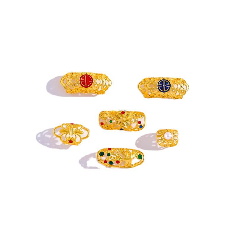 Vietnamese Gold Sand DIY Jewelry: Frosted Ring, Bracelet Buckle, Hand-Twist Accessories for Women