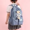 Zaino per la scuola primaria femminile Zaino leggero per studenti Zaino carino con orso