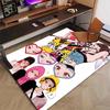 Custom KPop Demon Hunters Mat Personalized Name, Polyester Washable Indoor Entryway Rug, Gift for Christmas, Easter, Thanksgiving Day
