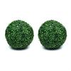 2 Stück künstliche Pflanze Buchsbaumkugel Gartenkugeln Outdoor Indoor Dekoration für Hinterhof Dekor L