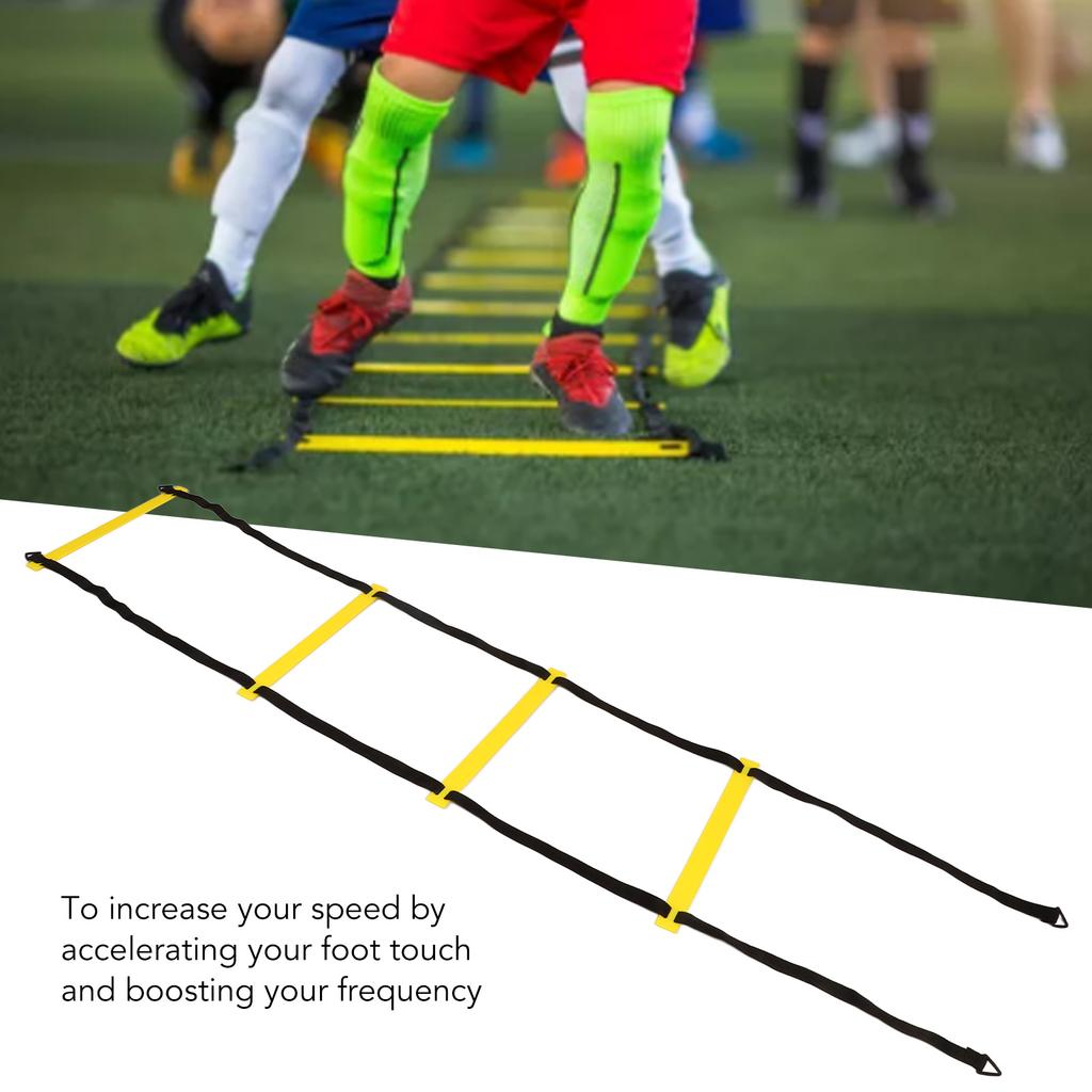 2PCS Agility Training Ladder PP and Nylon With Triangle Buckle Bag Ladder Speed Training Equipment for Soccer