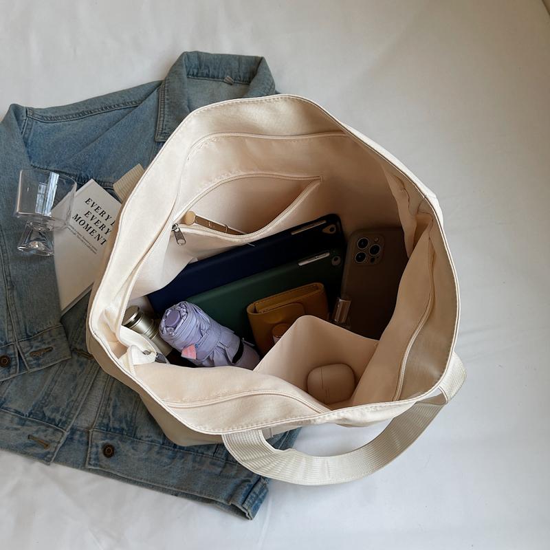 Duża pojemność płócienna torba typu tote torba damska na ramię