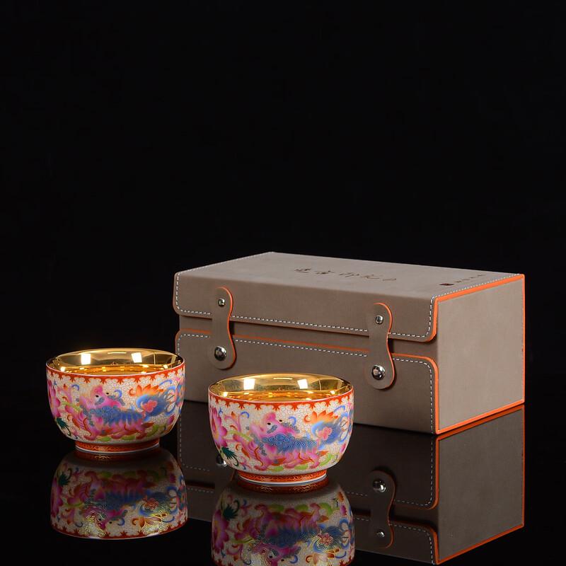 Teaxun Gilded Dragon & Phoenix Master Teacup