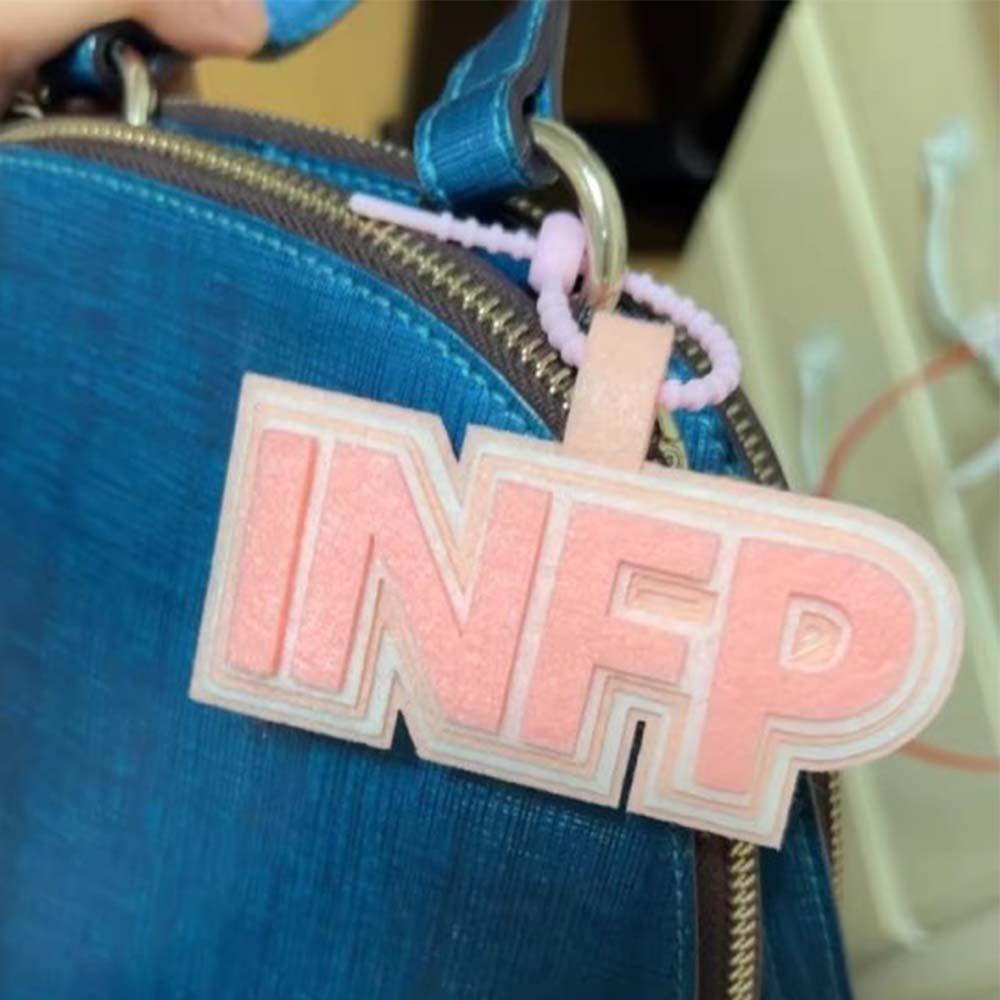 Letter MBTI Key Chain Korean Style 16 Type Personality Key Chain Non-woven Pendant  Decoration