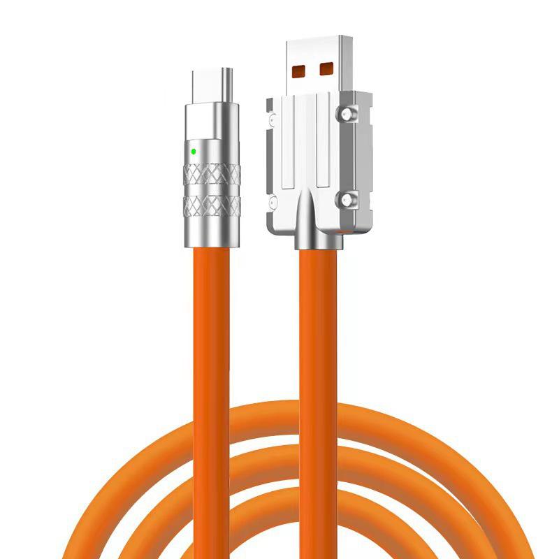 120W High-Speed Charging 6A Type-C Cable for Android, Apple, Huawei