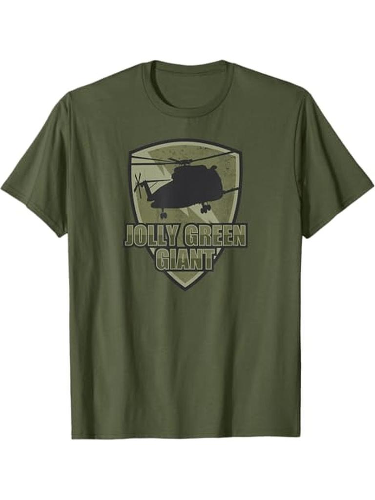 HH-3E Jolly Green Giant Vietnam T-Shirt 100% Cotton O-Neck Short Sleeve Summer Casual Mens T-shirt Streetwear