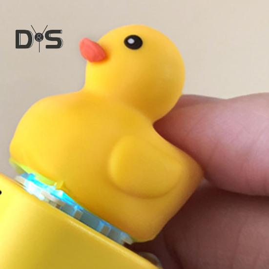 1/2/3 stk Ducky Caps nøkkelring Fidget Toy Sounding Pendant Stress Reliever Duck Keyboard Fidget Toy nøkkelring