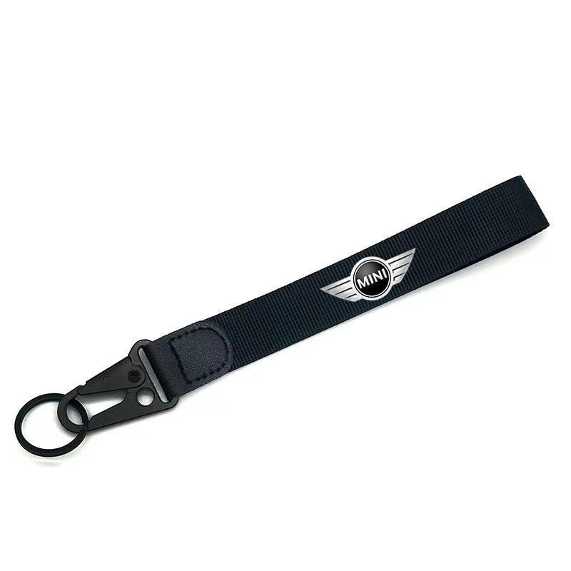 Breloczek do kluczy samochodowych motocyklowych Smycz do telefonu Pasek na klucze Breloczek do Mini Cooper One JCW F54 F55 F56 F57 F60 R50 R52 R53 R55 R5 Akcesoria