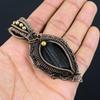 Black Tourmaline Pendant Gemstone Jewelry, 999 Copper Wire Wrapped Pendant, Handmade Amazing Pendant Jewelry