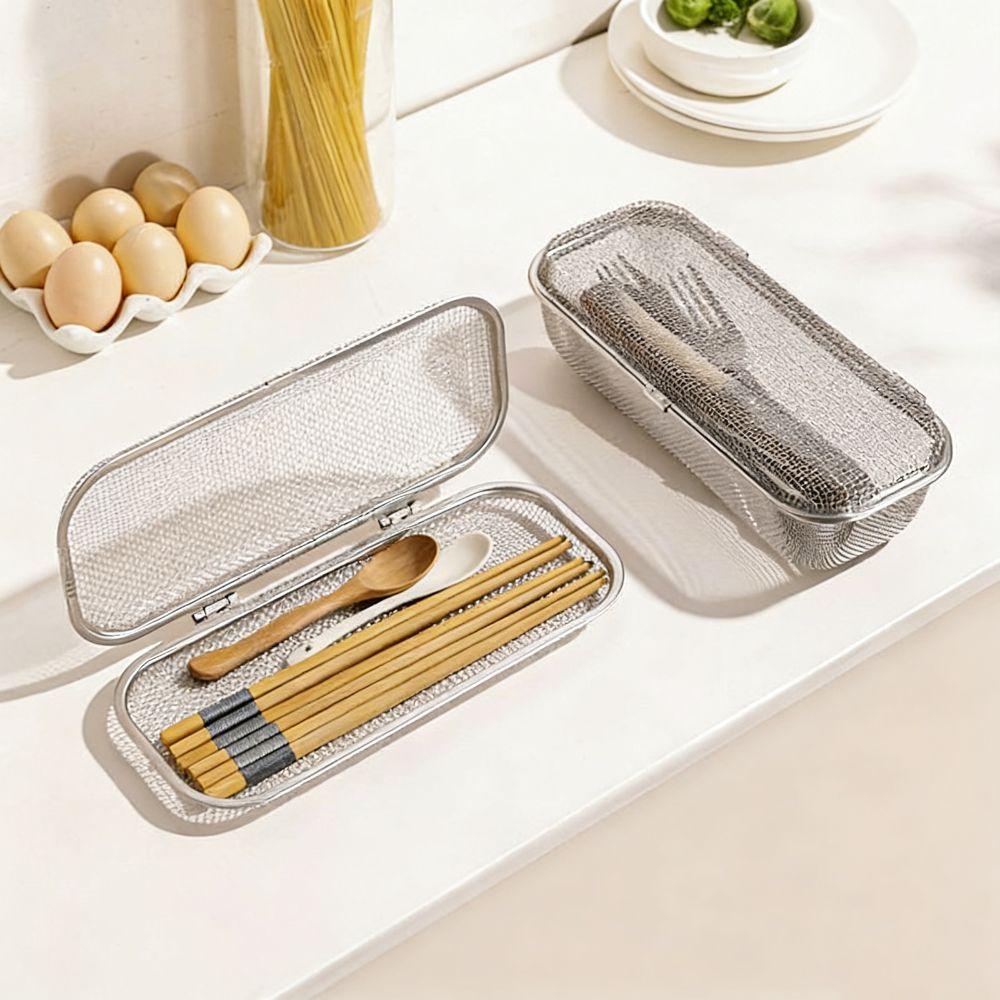 304 Stainless Steel Chopstick Basket Fine Mesh Cutlery Holder Dishwasher Basket  Restaurant