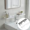 Scaffale portaoggetti da bagno di grande capacità, antiruggine, scolapiatti per lavello, mensola per rubinetto e lavello, lavabo