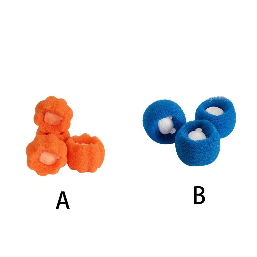 3pcs Laundry Ball Reusable Clothes Cleaning Tool Lightweight Household Filtering Balls Water-resistant Cat Dog Hairs Catcher