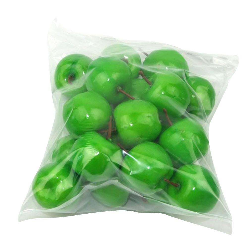 Green Simulation Fruit Plastic Props Red Simulation Fruit 3.5cm X 3cm